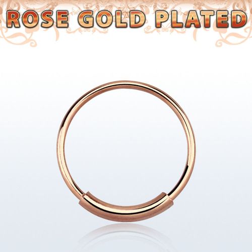 Näsring 0.6mm Roséguldpläterad 925-silver (10mm)