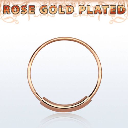 Näsring 0.6mm Roséguldpläterad 925-silver (12mm)