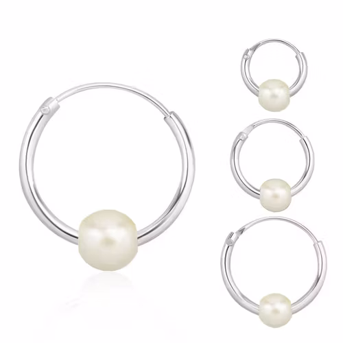 Örhänge "hoop" 925-silver (par)
