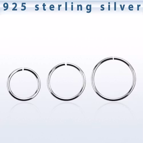 Sömlös ring i 925-silver 1mm