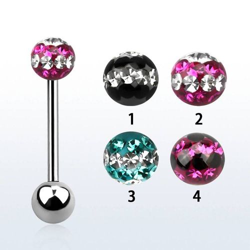 Barbell / Tungstav 1.6mm med 5mm feridoboll