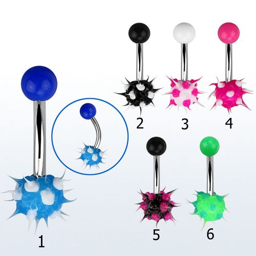 Navelsmycke - Koosh ball
