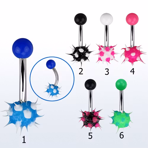 Navelsmycke - Koosh ball