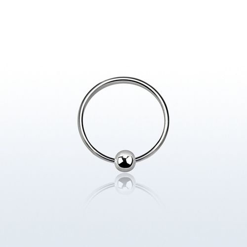 Näsring / ring med kula 925 silver 8mm