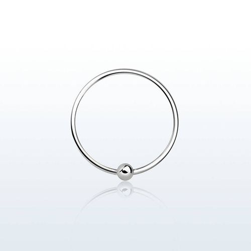 Näsring / ring med kula 925 silver 12mm