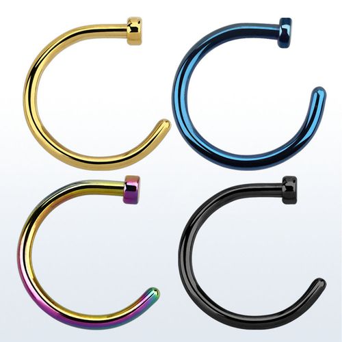 PVD Pläterad nose hoop näsring
