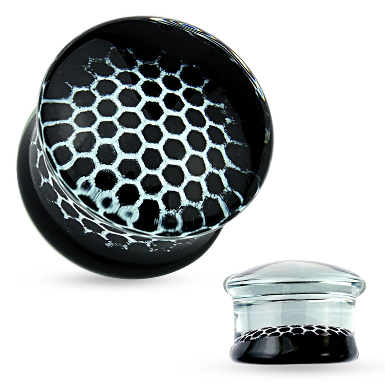 Pyrex glasplugg med honungscell