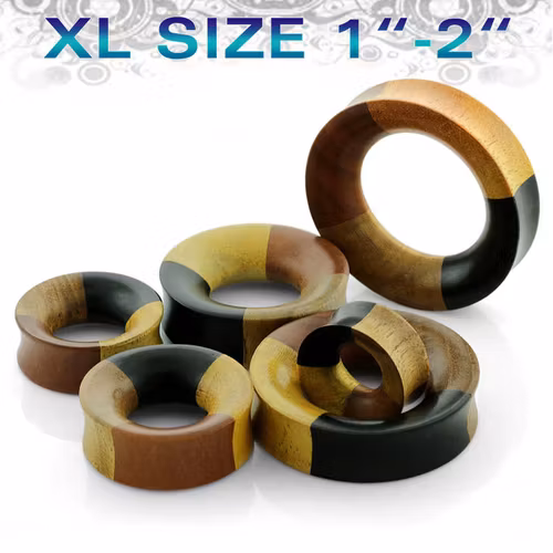 Trätunnel i fyra träslag XXL (25-52mm)