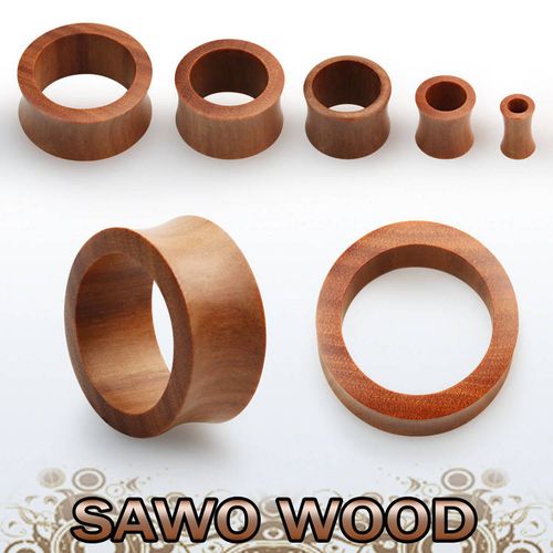 Trätunnel i sawo wood XXL (3mm-52mm)
