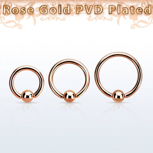 BCR 1.6mm med 4mm kula roséguld