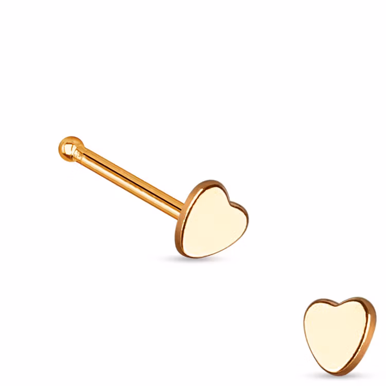 Näspin "Nose Bone" 0.8mm - Hjärta