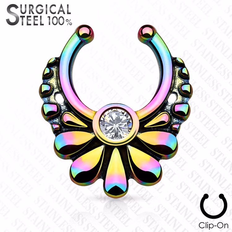 Fake septum / septum hanger flower