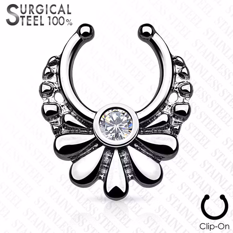Fake septum / septum hanger flower