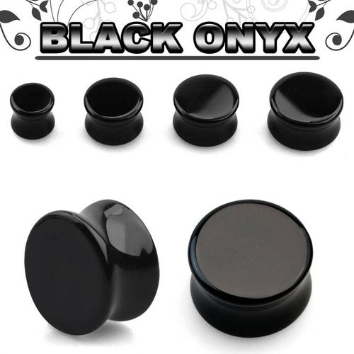 Svart stenplugg (Black Onyx)