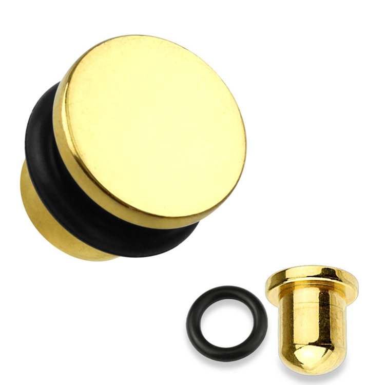 Stålplugg med platt topp och O-ring