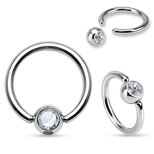 BCR 0.8mm med 3mm klar crystalkula