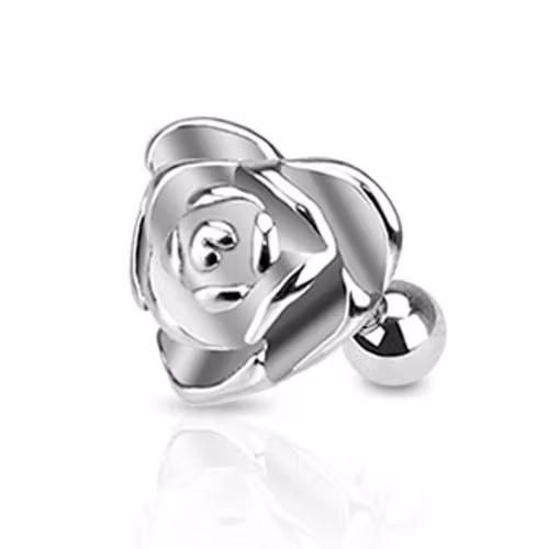 Helix / Tragus barbell - Hjärtformad ros