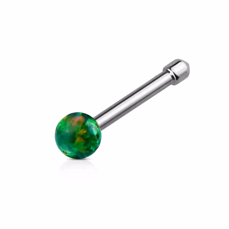Näspin "Nose bone" - 2mm opalit