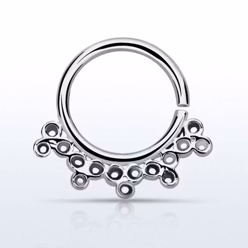 Septum piercing i 925 silver - Indian Design
