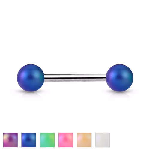Tungstav / Barbell 1.6mm med 6mm pärlbollar