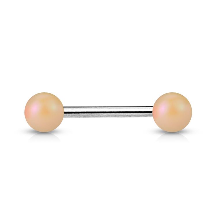 Tungstav / Barbell 1.6mm med 6mm pärlbollar