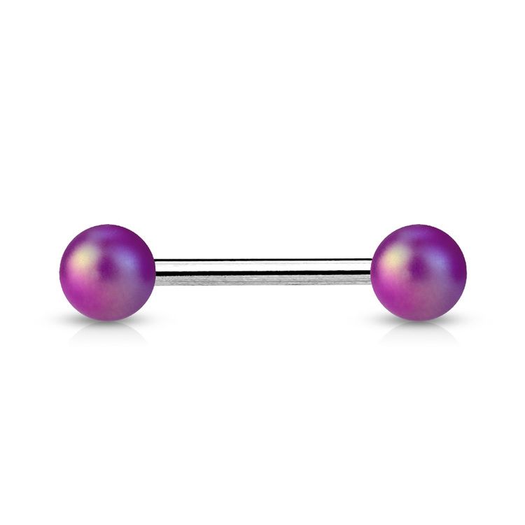 Tungstav / Barbell 1.6mm med 6mm pärlbollar