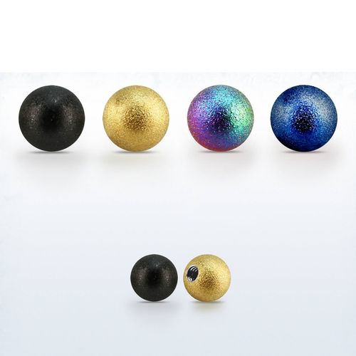 Lös kula eloxerad frostad 3mm med 1.2mm gänga (lös del)