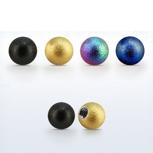 Lös kula eloxerad frostad 4mm med 1.6mm gänga (lös del)
