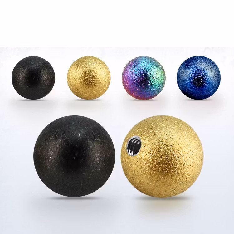 Lös kula eloxerad frostad 8mm med 1.6mm gänga (lös del)