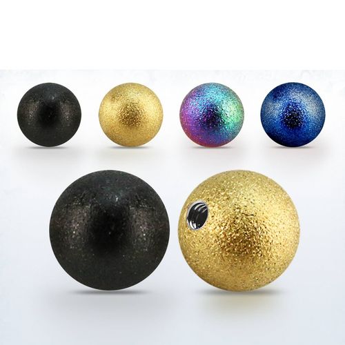 Lös kula eloxerad frostad 8mm med 1.6mm gänga (lös del)