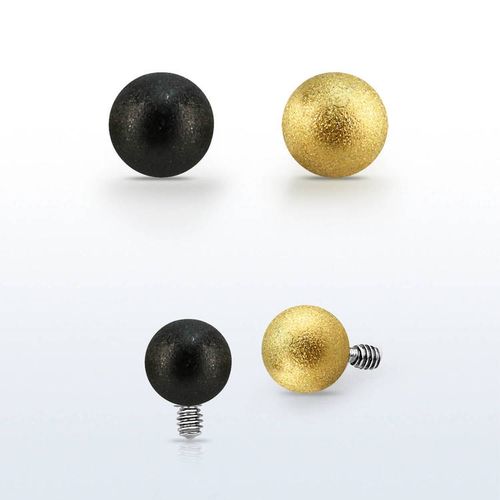 Dermal Piercing frostad pvd-pläterad 4mm kula