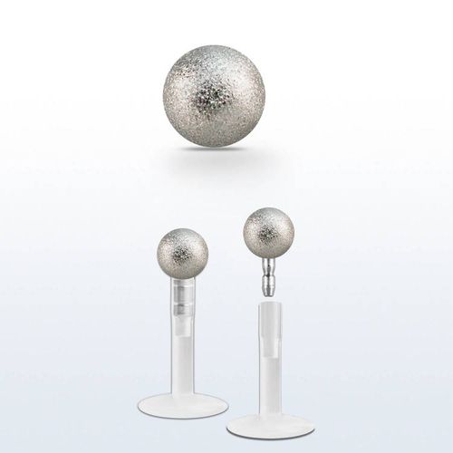 BIO-Flex labret / monroe 1.2mm med 3mm frostad kula