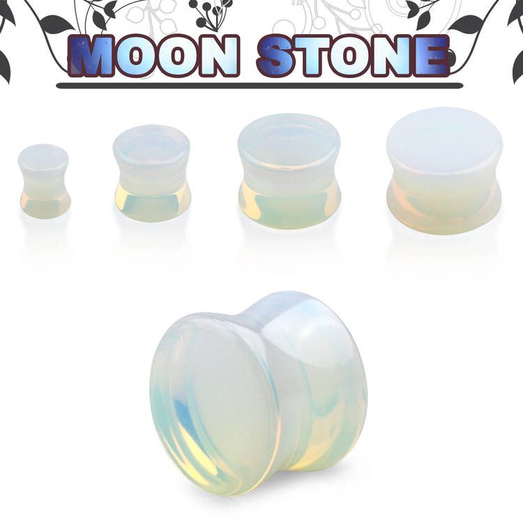Stenplugg "moon stone" opalit