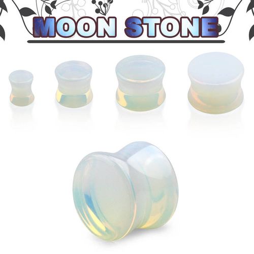 Stenplugg "moon stone" opalit