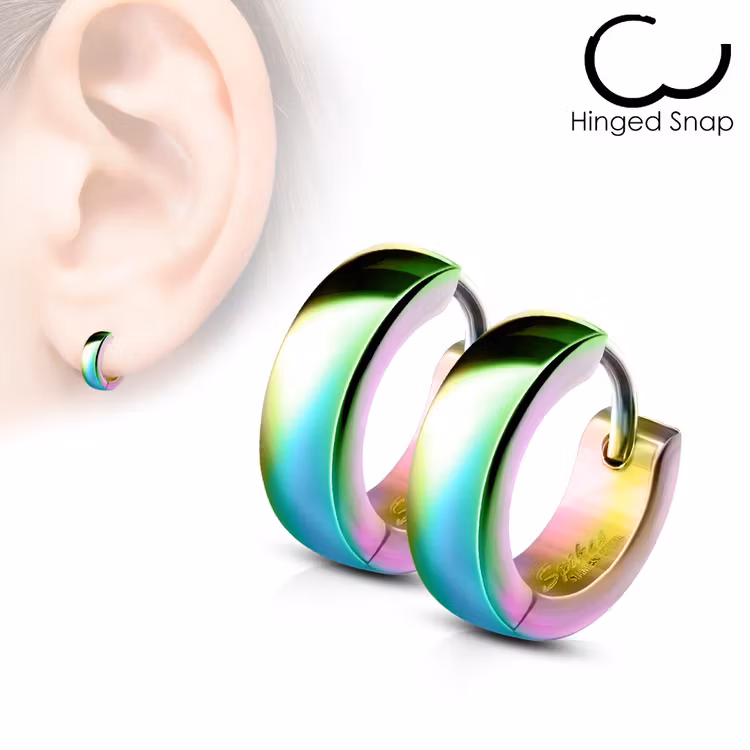 Stålhuggie / creoler med klassisk rundad design (par)