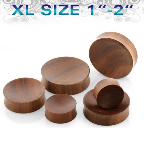 Konkav träplugg i sawo wood XXL (25-52mm)
