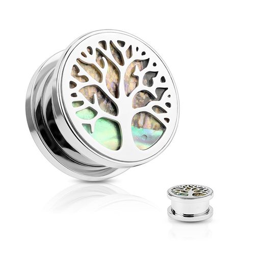 Plugg med pärlemor och Tree of Life