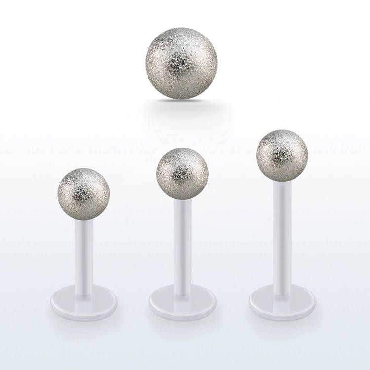 BIO-Flex Labret / Monroe 1.2mm med 5mm frostad kula