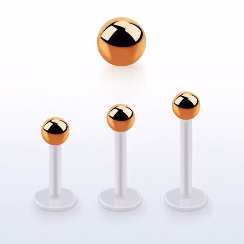 BIO-Flex Labret / Monroe 1.2mm med 3mm roséguldpläterad kula
