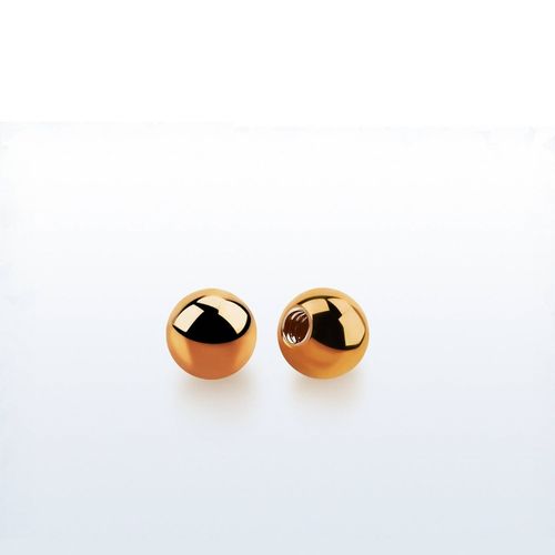 Lös kula PVD-Pläterad roséguld 2mm diameter 1.2mm gänga (lös del)