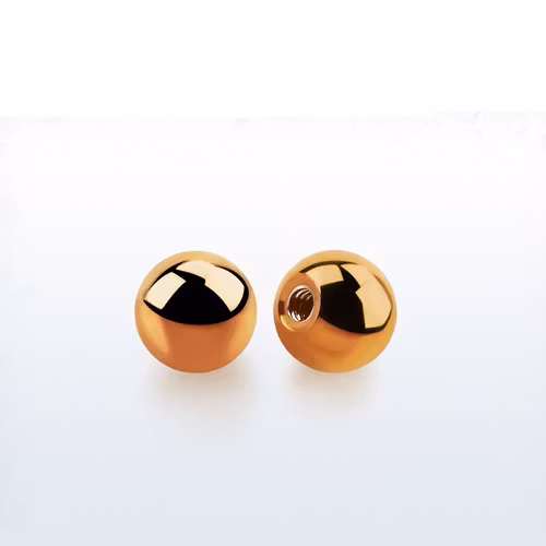 Lös kula PVD-Pläterad roséguld 5mm diameter 1.2mm gänga (lös del)