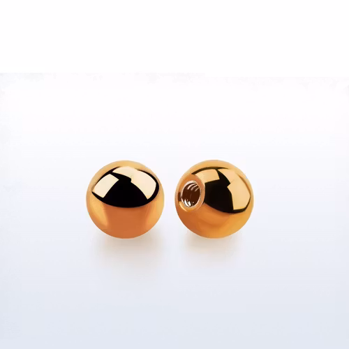 Lös kula PVD-Pläterad roséguld 5mm diameter 1.6mm gänga (lös del)