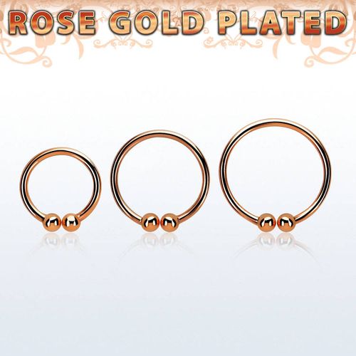 Ring i roséguldpläterad 925 Silver "Fake-Clip"