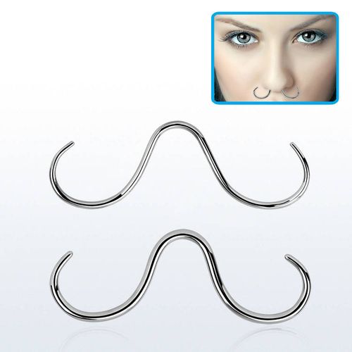 Septumpiercing mustasch
