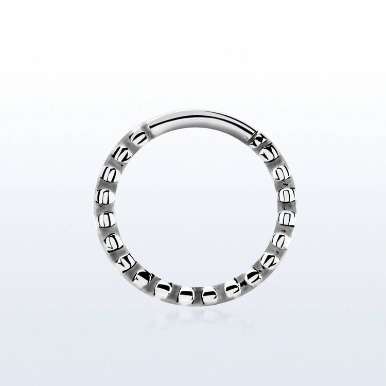 Septumpiercing 1.2mm ring med små hack