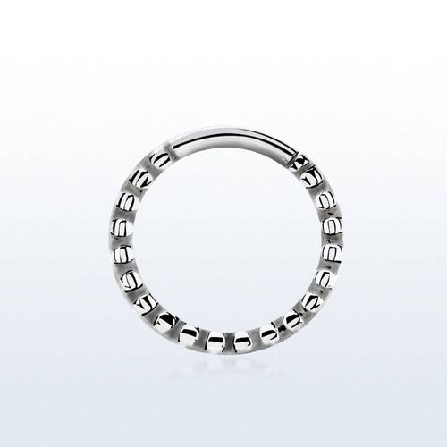 Septumpiercing 1.2mm ring med små hack