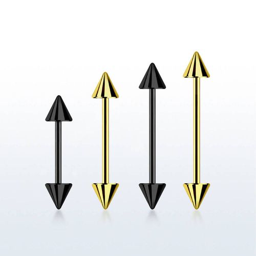 Eloxerad barbell 0.8mm med 3mm kon