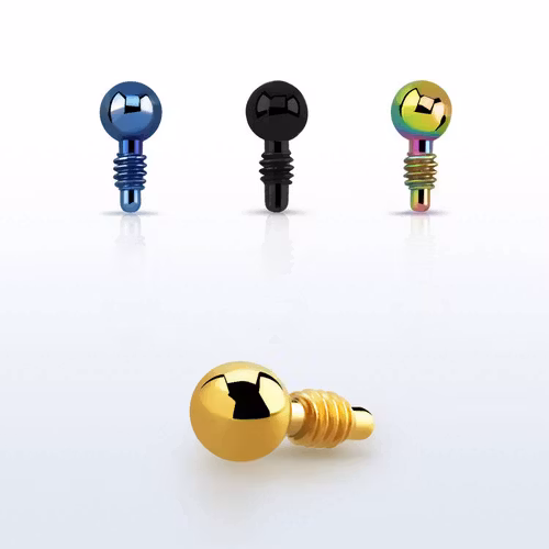 Eloxerad dermal piercing 1.2mm med 2mm kula