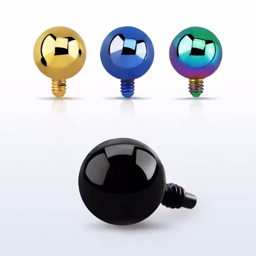 Eloxerad dermal piercing 1.2mm med 4mm kula