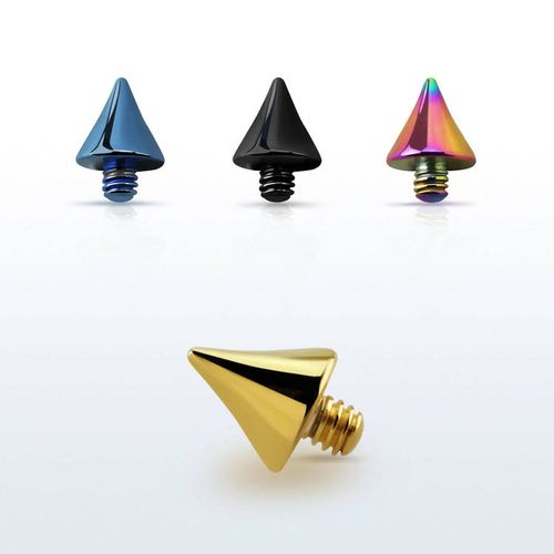 Eloxerad dermal piercing 1.2mm med 3mm kon